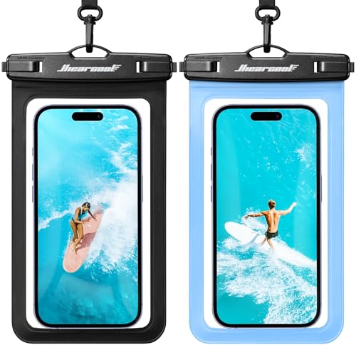 Waterproof Phone Pouch (Black & Skyblue)