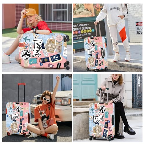 Travel Landmarks Luggage Cover (#133 / XL(fits 32-34Inch suitcase))