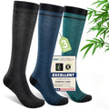 Mens Compression Socks for Men Women (Small-Medium / I2-3pairs (Dark Gray&steel Blue&teal))