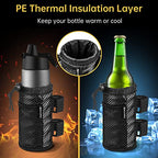 2Pack Cup Holder for Bike (Carbon Fiber Black)