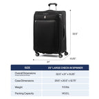 Platinum Elite Checked Luggage Spinner (Checked-Large 29-Inch / Pilot Green)
