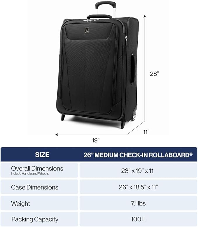 Travelpro Maxlite 5 Softside Expandable Upright 2 Wheel Checked Luggage - Image 3