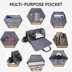 Garment Bags for Travel (Brown / Convertible)