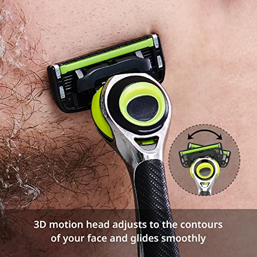 Pace 6 Pro 3D Motion Razor System (1 Handle + 9 Cartridges)