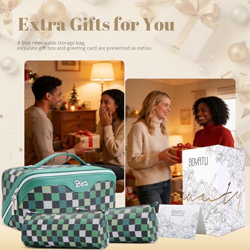 Travel Makeup Bag Organizer Cosmetic Bag (07-A-Green)