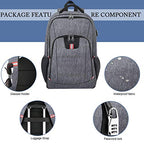 Laptop Backpack for Men (Large / Grey)
