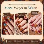 Beetles Jelly Gel Nail Polish Set (A - Brown Red Orange | Retro Glaze)