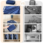 Comforter Storage Bag (Navy Blue / 4 Pack - 4-Layer)
