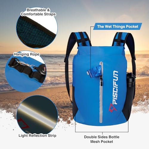 Dry Bag Waterproof (Light Blue / 30L)