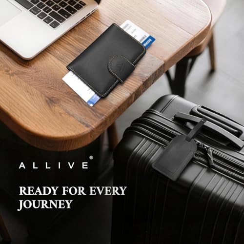 Passport Holder with Luggage Tag (323#Black)