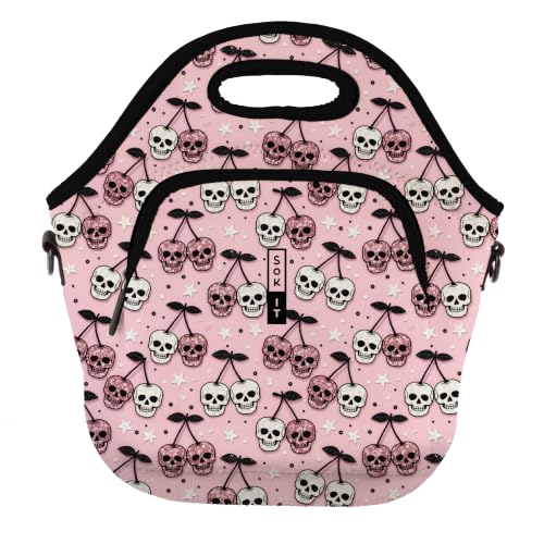 LunchTote Zippered Bag Insulated Neoprene Caddy (Bad Seed / X-Large 6.5 Quart Lunch Tote)