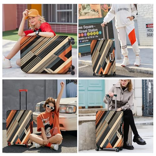 Modern Geometric Luggage Cover (#2 / S(fits 20-22inch suitcase))