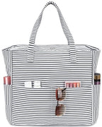 Large Beach Bag for Women (Black and White)