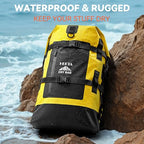 Dry Bags Waterproof Backpack 40L for Men & Women (Yellow / 40L)