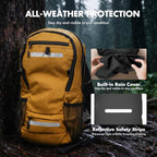 20L Hydration Backpack with 3L Water Bladder Water Backpack for Hiking Hydration Pack Insulated Daypack for Commuting Orange (Orange / 3L Bladder)