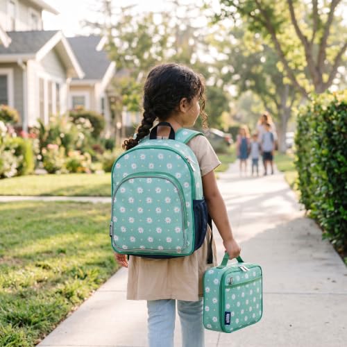 Insulated Lunch Box for Kids (9.75 x 7 x 3.25 inches / Daisy)