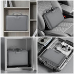 Fireproof File Organizer with Lock (15.5" x 11.5" x 3"(colorful) / Gray)