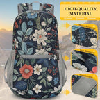 Lightweight Packable Backpack (20L / D-royal Blue Floral)