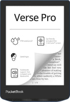 PocketBook Verse Pro E-Reader Waterproof | Eye-Friendly 6'' E-Ink Carta™ HD by PocketBook