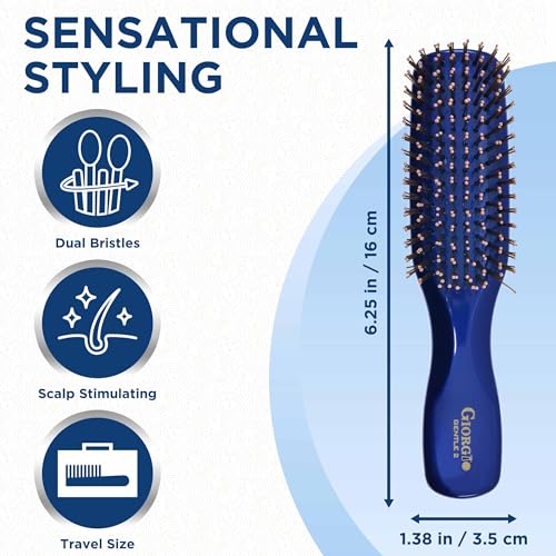 Hair Brush for Men and Women (Small / Blue)