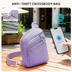 Anti Theft Crossbody Bags Small Crossbody Sling Bag for Women & Men (Lavender)