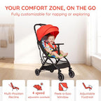Ultra Compact Travel Stroller (Red Lion)