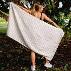 Athletic Running Towel (Velocity Blitz Cream W/ Snaps)