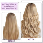 Heatless Curls Overnight Hair Curlers (Brown(Pack of 4))