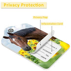 Luggage Tags for Suitcase (Horse in Field of Sunflowers)