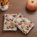 Fall Football Pumpkin Dish Towels Set of 2 Home Decorations 18x26 Inch