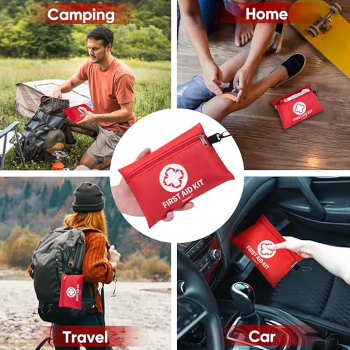 150 Pcs Mini Travel First Aid Kit for Travel (150PCS)