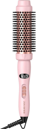 Thermal Round Brush, 1.5 inch Blowout Brush with Ceramic Barrel & Negative Ions Tech Makes Hair Smoother Get Natural Curls, Heated Styler Tool for All Hair Type, Dual Voltage