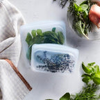 Premium Reusable Silicone Food Storage Bags (Clear)