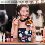Baseball Makeup Organizer Bag Cosmetic Bag For Men Women (9 x 7.1 inch / Baseball)