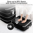 Comforter Storage Bag (Black / XL-2 Pack - 4-Layer)