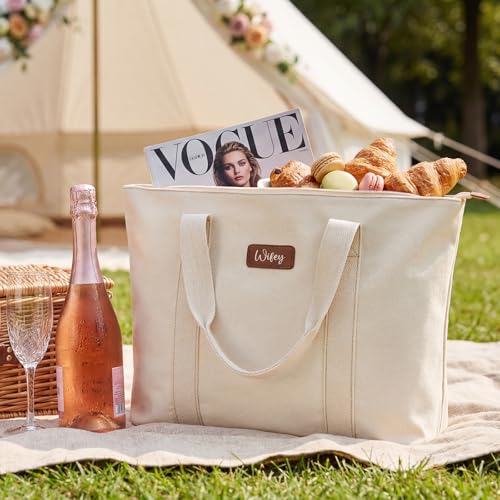 White Tote Bag Reusable Gift Bag Mrs Bag Wifey Tote Shower Bag Beach Bags Waterproof Sandproof ((#3) Wifey)