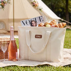 White Tote Bag Reusable Gift Bag Mrs Bag Wifey Tote Shower Bag Beach Bags Waterproof Sandproof ((#3) Wifey)
