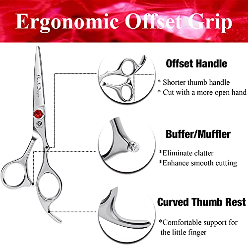 5.0 inch Silver Barber Hair Cutting Scissors (5 Inch (Pack of 1))