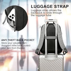 School Backpack for Teen Boys and Girls (Grey / 17.3 Inch)