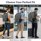 Laptop Backpack 15.6 Inch (Grey / 15.6 Inch)