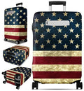Luggage Cover for Suitcase Tsa Approved Protector (Medium (24-27 inches) / Flag)
