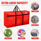 4 Pcs 66 Gallon Extra Large Moving Bags Heavy Duty Storage Bag (66 Gallon / Red)