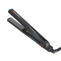 MHU Professional 1 Inch Keratin Ion Flat Iron Tourmaline Ceramic Hair Straightener Instant Heat Up Auto Shut-Off Adjustable Temperature with LED Display Black (285°F-450°F)