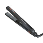 MHU Professional 1 Inch Keratin Ion Flat Iron Tourmaline Ceramic Hair Straightener Instant Heat Up Auto Shut-Off Adjustable Temperature with LED Display Black (285°F-450°F)
