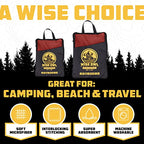 Microfiber Camping Towel (Red / Large (24x48) + Washcloth (12x12))