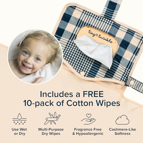 Portable Diaper Changing Pad (Gingham)