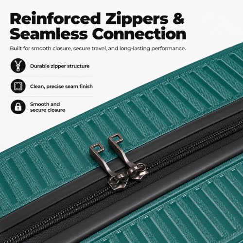 Luggage Sets 3 Piece (Dark Green / 3 Piece Sets (21/Db/Tb))