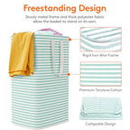 80L Large Laundry Baskets (Sage Green / 80L)