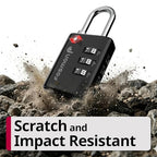 TSA Approved Luggage Locks (3 Digit Multi Color 4 Pack)