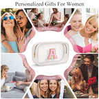 Initial Makeup Bag Travel Toiletry Bag Clear Makeup Bag Preppy Cosmetic Bag Gifts for Girls Kids Graduation Gifts Birthday Gifts for Girls Kids Birthday Gifts Swim Gifts White L (Large-White / L)